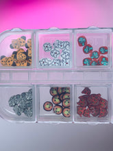 Load image into Gallery viewer, Halloween Fimo Slices – Spooky Nail Art Mix (12-Slot Case)