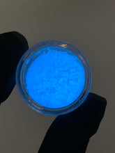 Load image into Gallery viewer, 💙 Blue Glow Glitter – Luminescent Fine Glitter (2g)