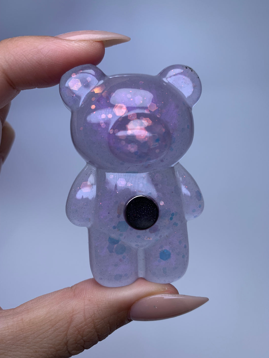 Teddy Nail Stand (light amethyst)