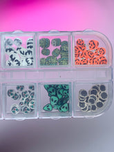 Load image into Gallery viewer, Halloween Fimo Slices – Spooky Nail Art Mix (12-Slot Case)
